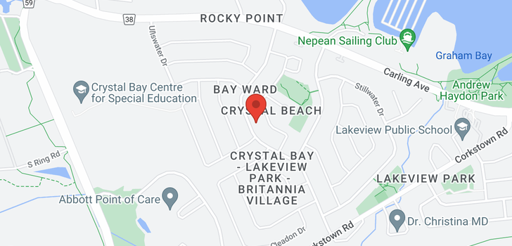 map of 37 CRYSTAL BEACH DRIVE